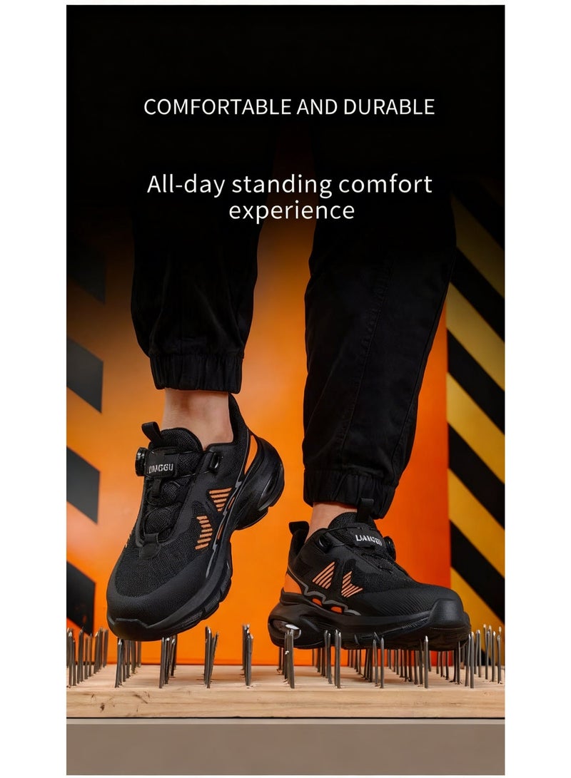 Sky View Safety Shoes for Men Women, Wide Work Shoes with Durable Soft Sole, Slip-Resistant Comfortable Sneakers for Industrial Construction - Image 5